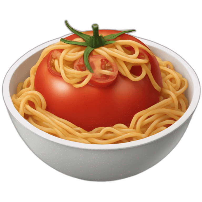 tomato spaghetti bowl emoji