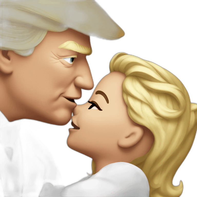 trump kissing his daughter, positivity, inclusiveness emoji