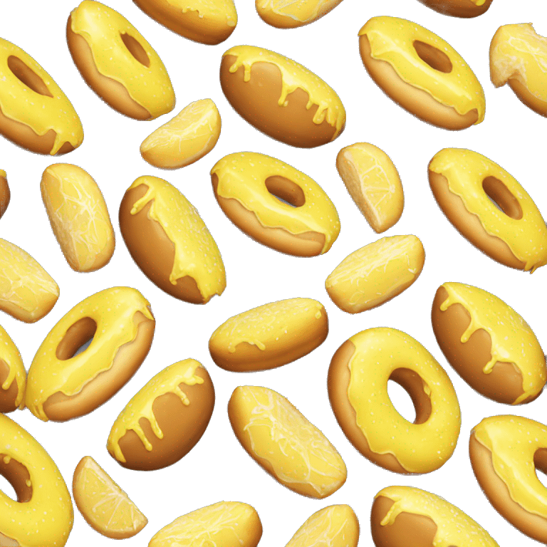 lemon filled donut emoji