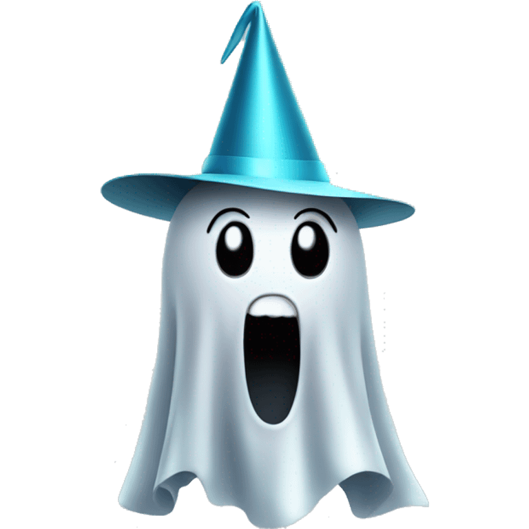 Ghost with party hat emoji