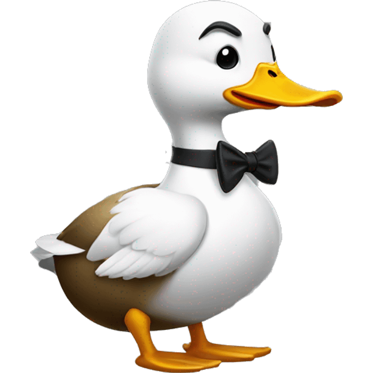 a mobster duck emoji