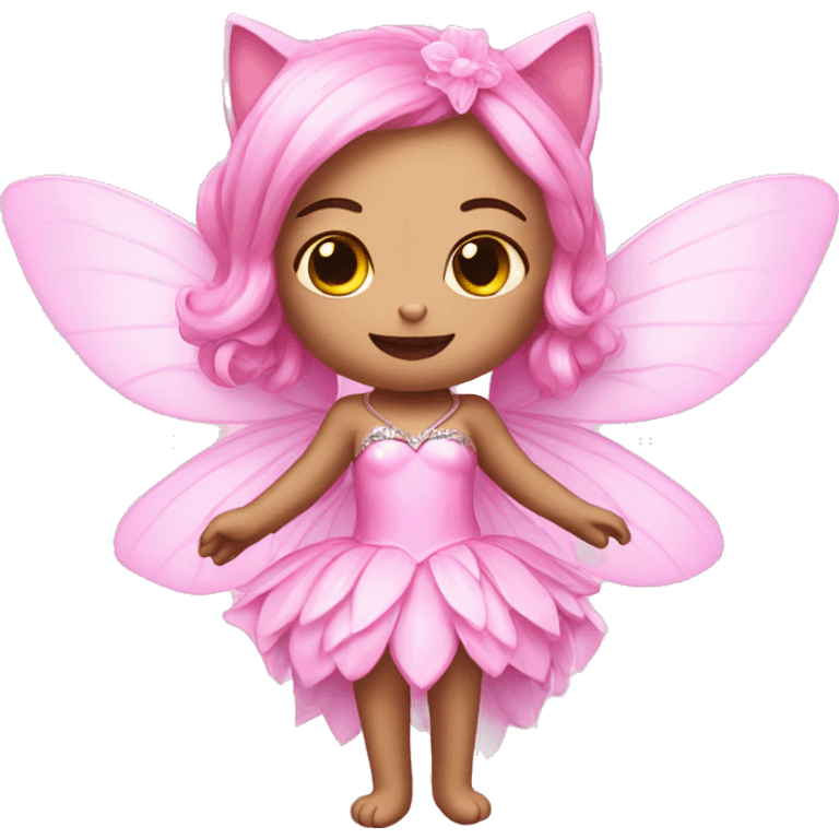 kitty pink princess fairy emoji