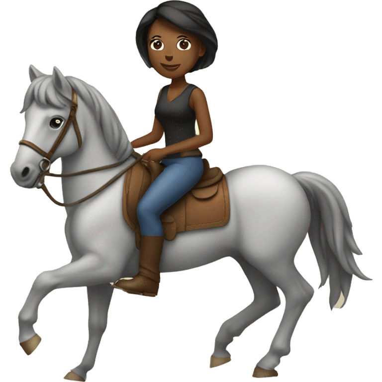 Woman on horse emoji