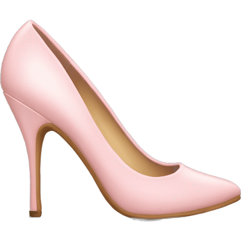 Light pink high heel emoji