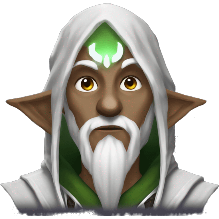 męski nightborn elf warlock, który ucisza  emoji