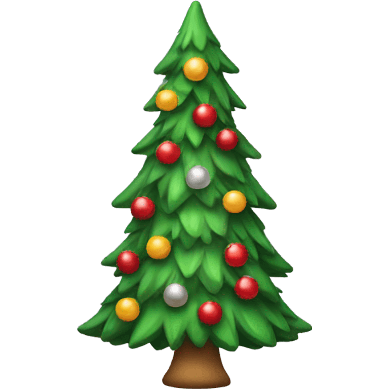 Christmas tree with bows emoji