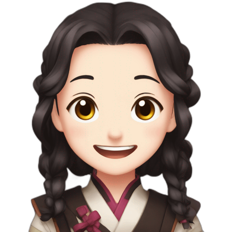 excited nezuko from demon slayer emoji