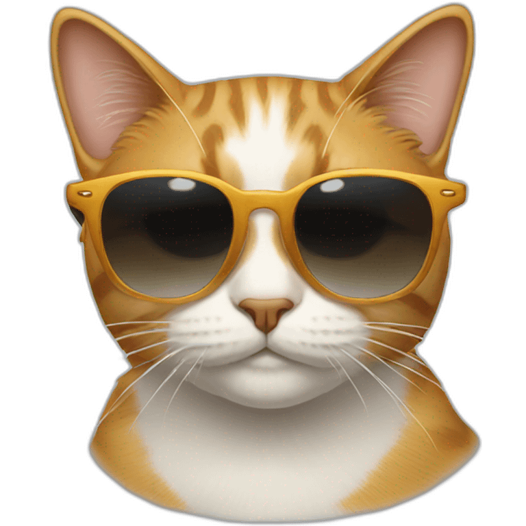 Cat with sunglasses emoji