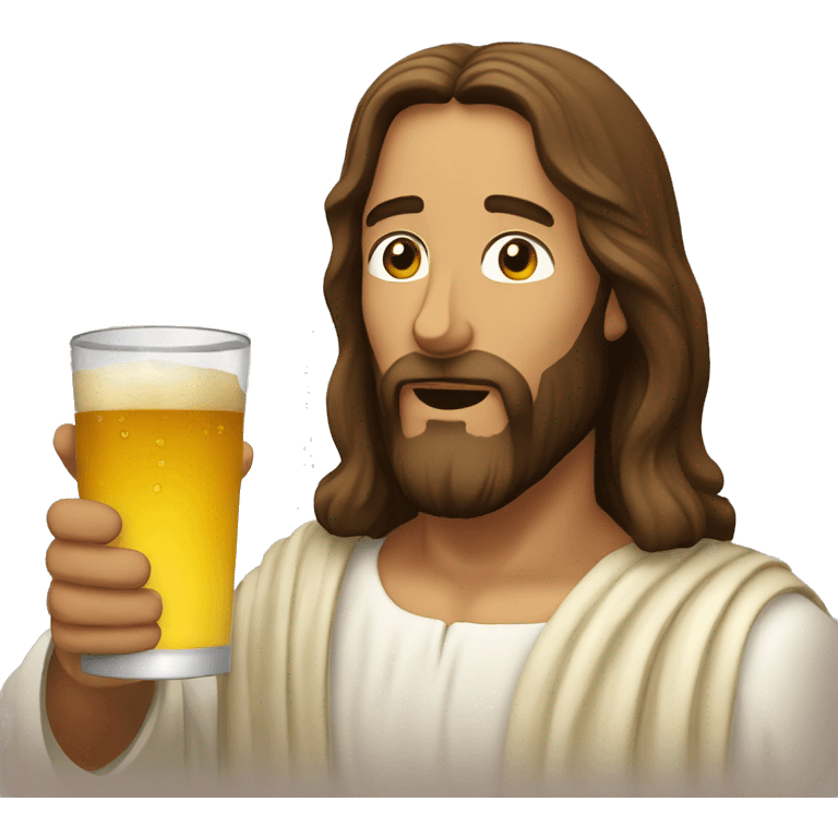 jesus christ drinking emoji