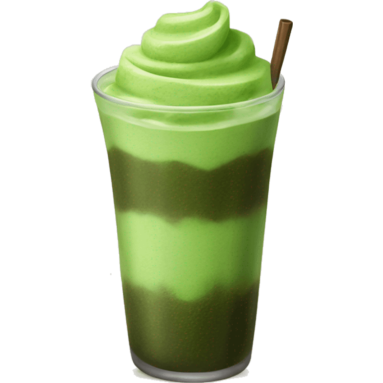 Matcha with ice emoji