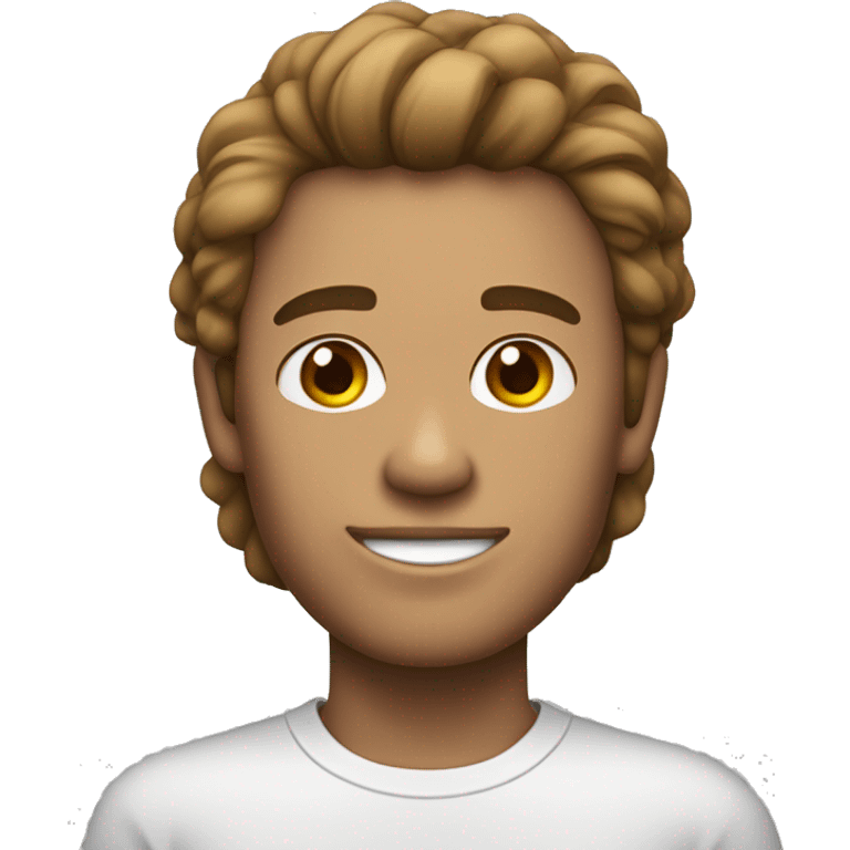 Um Homem de pele clara com cabelo branco e com uma faixa no olhos emoji