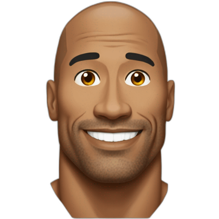 Dwayne the rock Johnson emoji