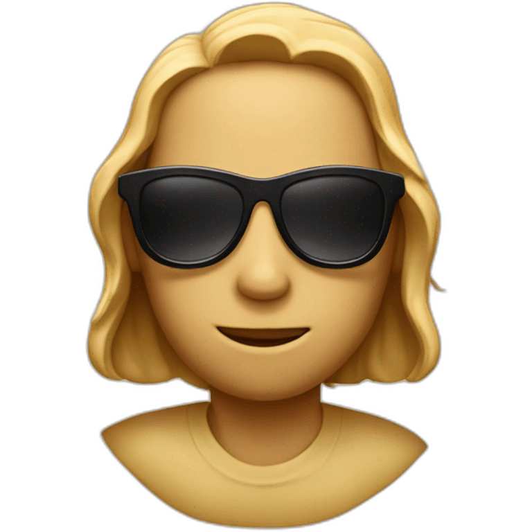 peanice with sunglasses on emoji