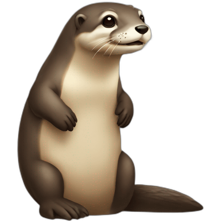 Loutre sur tortue emoji