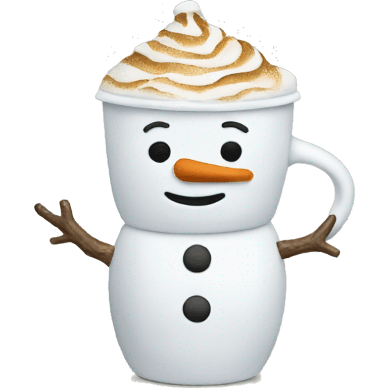 A Starbucks snowman  emoji