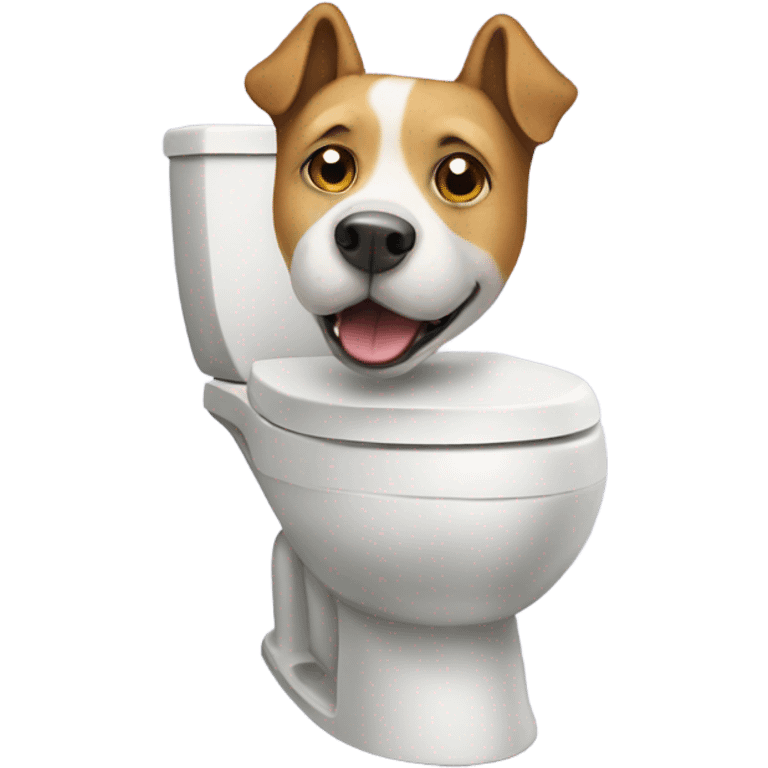 dog on a toilet emoji