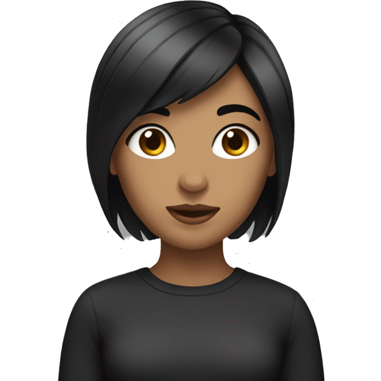 girl with black hair emoji