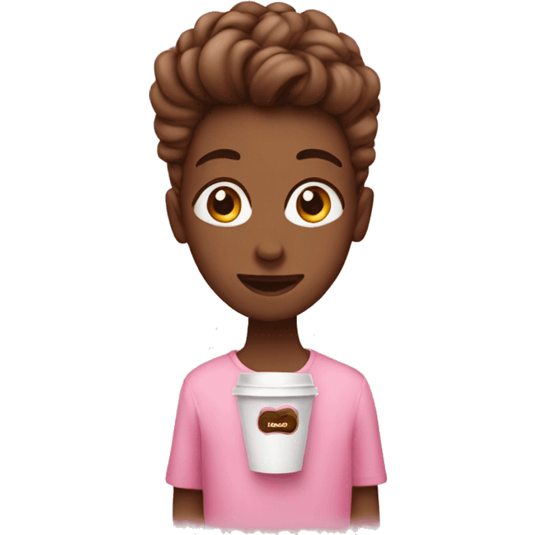 coffee pink emoji