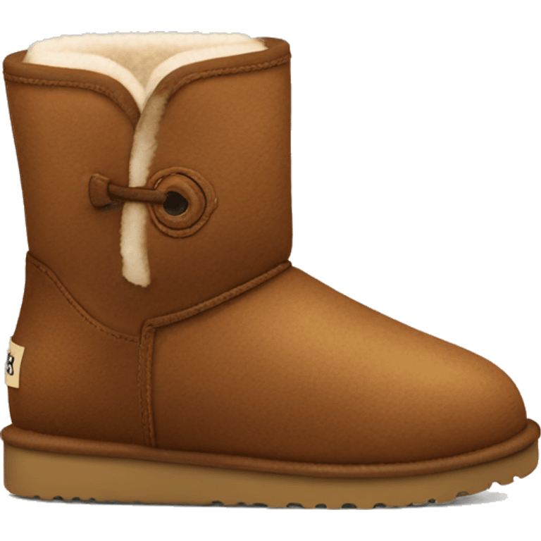 Pair of mini brown Ugg boots emoji