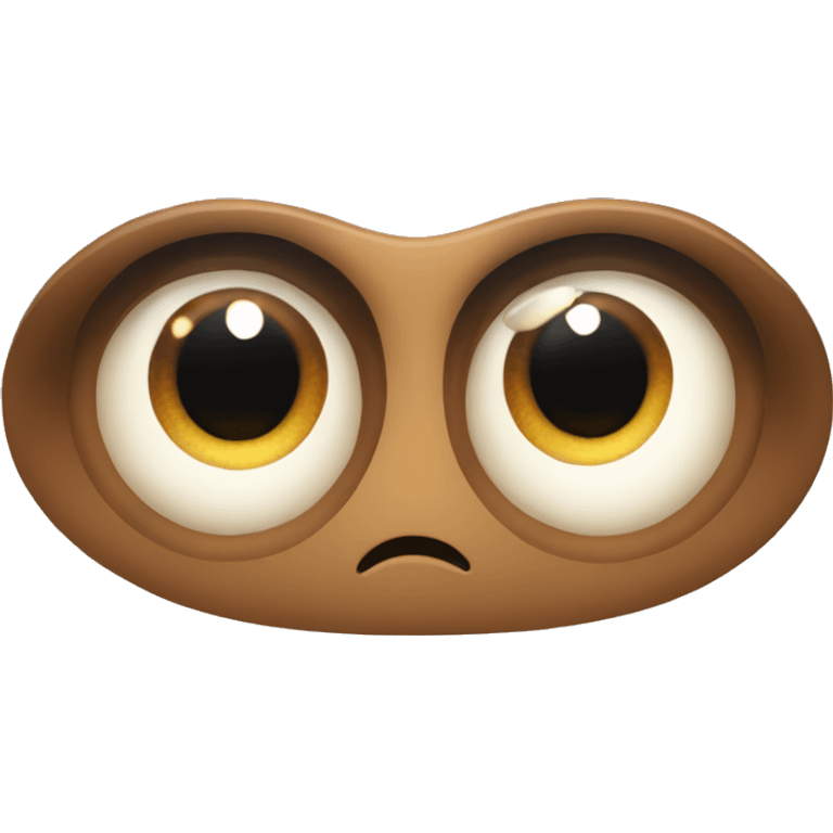 an emoji with huge wide eyes, gigantic eyes, staring intensely emoji