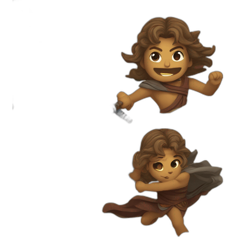 Ashoka Tano with lightsaber emoji