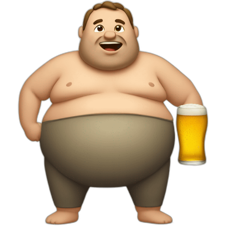 Beer belly men emoji