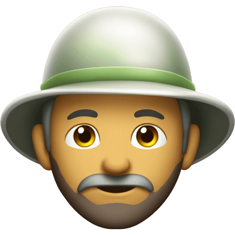 gardener pith helmet emoji