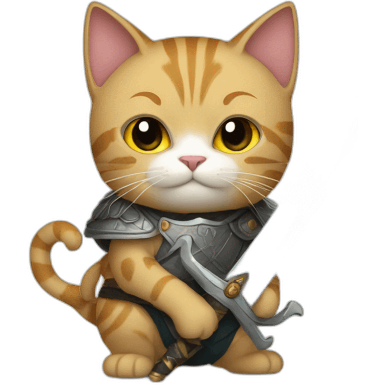 cat with sword emoji