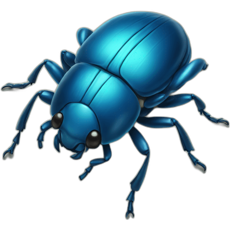 Blue bettle emoji