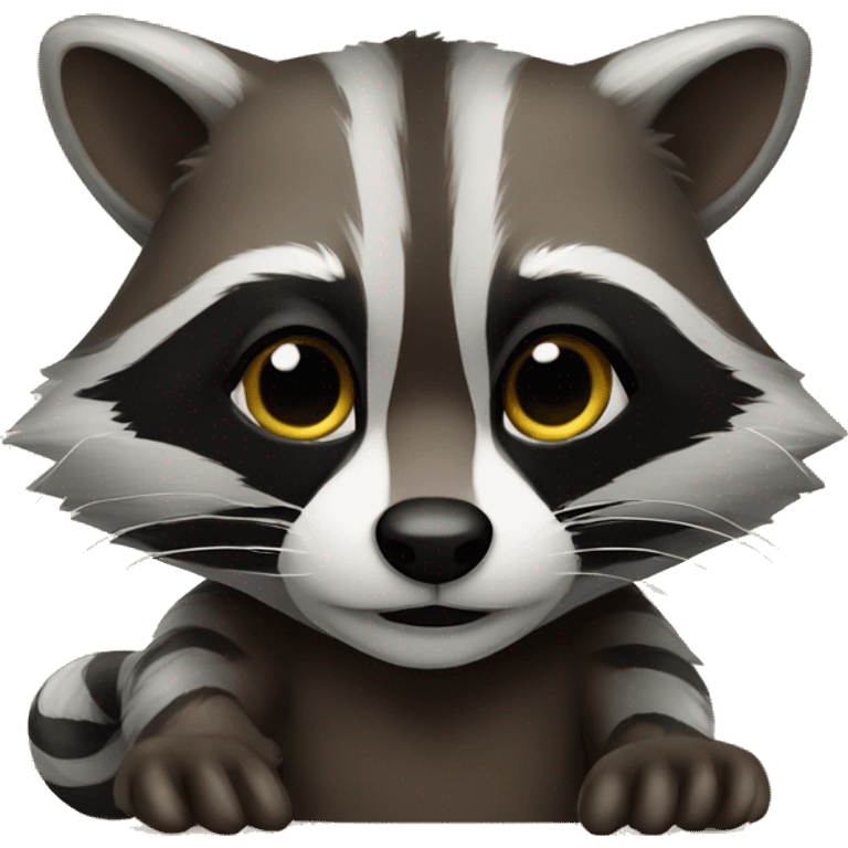 racoon doing domain expansion malevolent shrine emoji