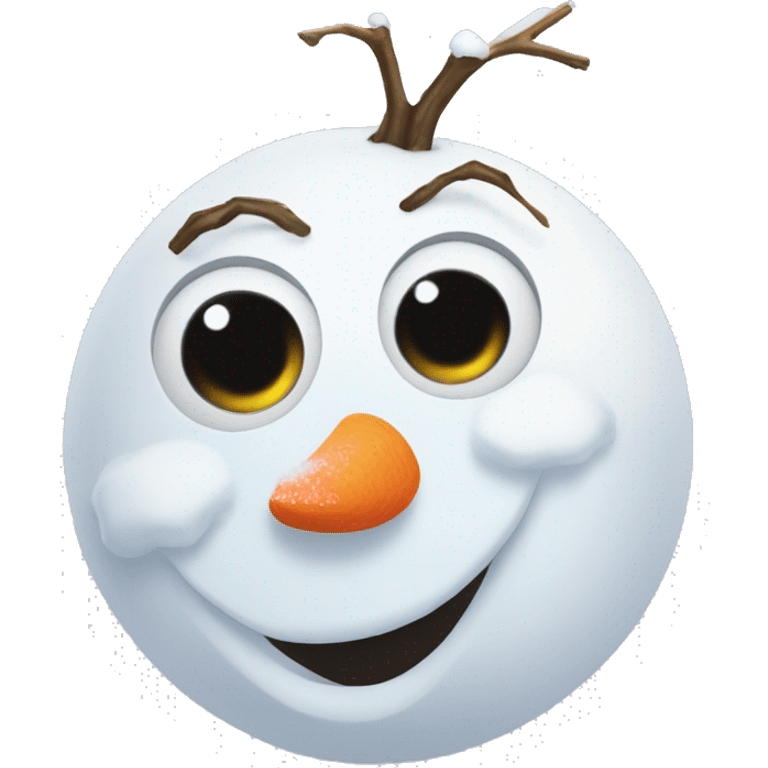 olaf snowman, frozen, cryibng emoji