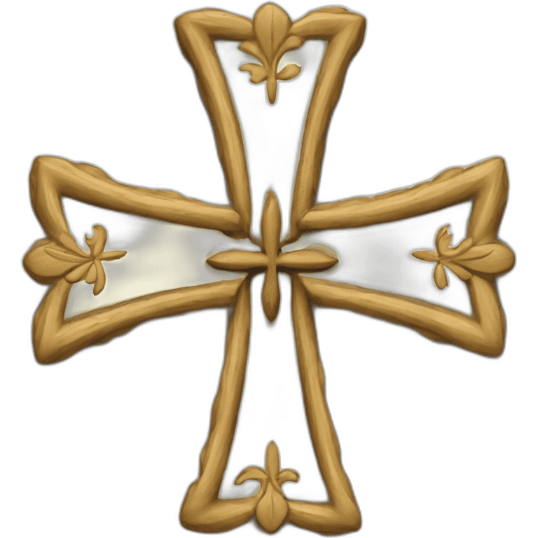 Huguenot cross included languedoc cross emoji