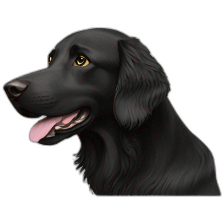 flat coated retriever emoji