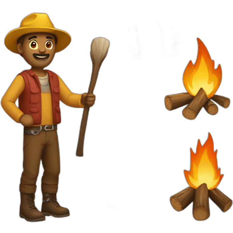 campfire man emoji