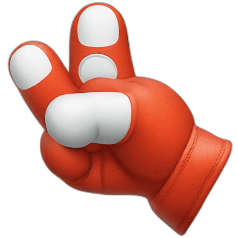 mario glove finger pointing emoji