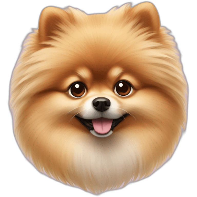 fluffy Pomeranian emoji