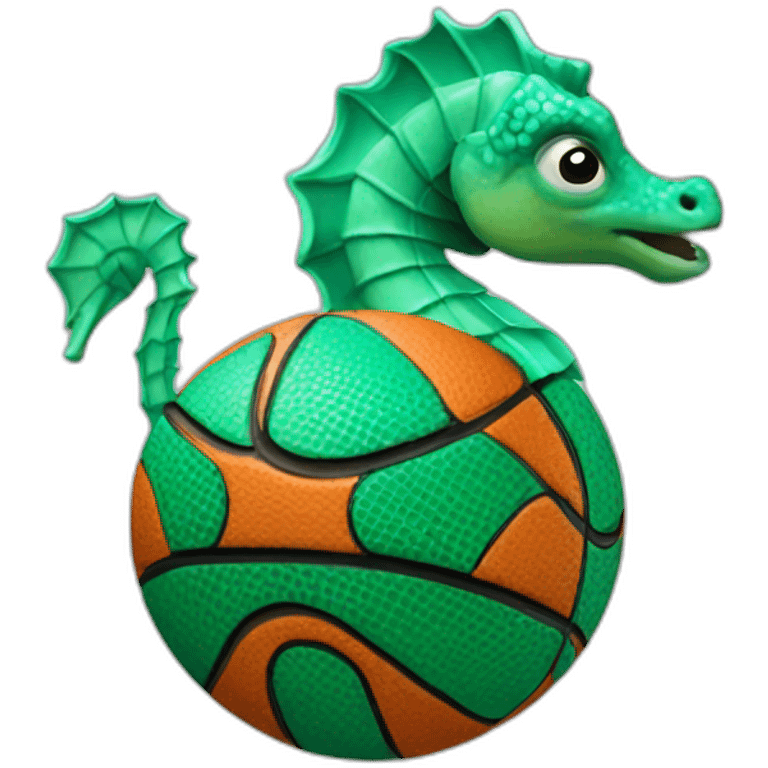 seahorse basketball emoji