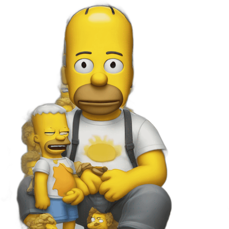 les Simpsons en emoji apple emoji