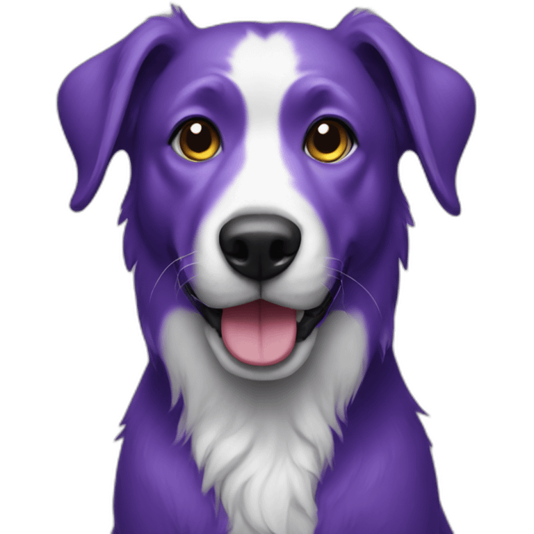 Purple dog emoji