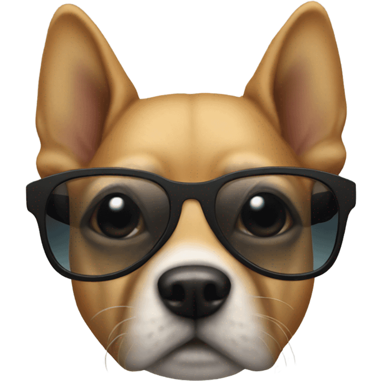 Dog with sunglasses  emoji