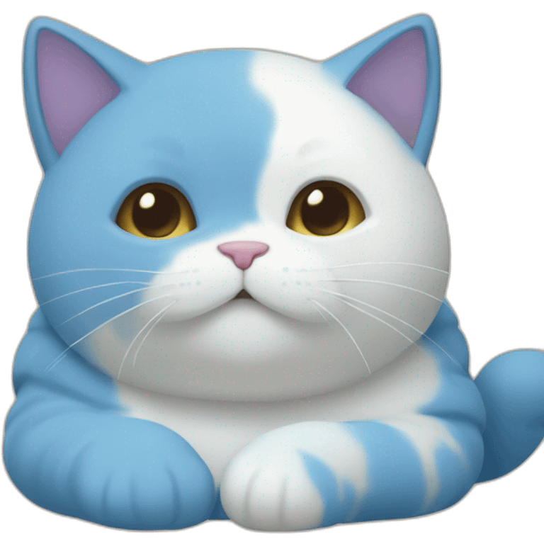 blue mellow mochi cat emoji