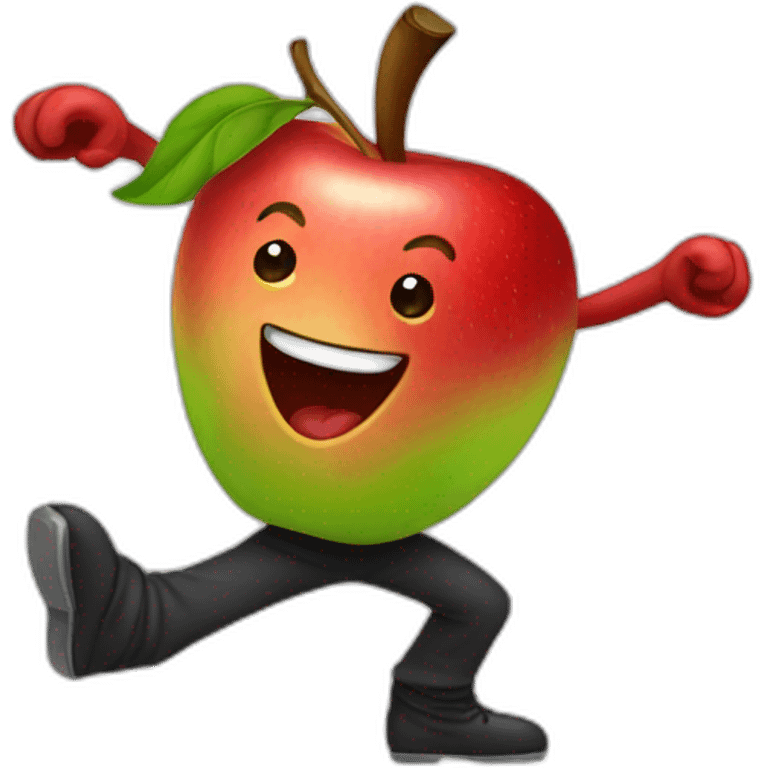 dancing apple emoji