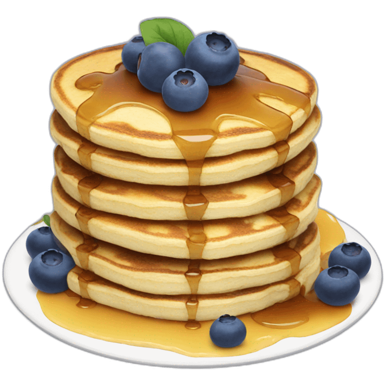 Blueberry pancakes  emoji