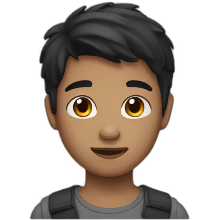 boy with black short hair emoji