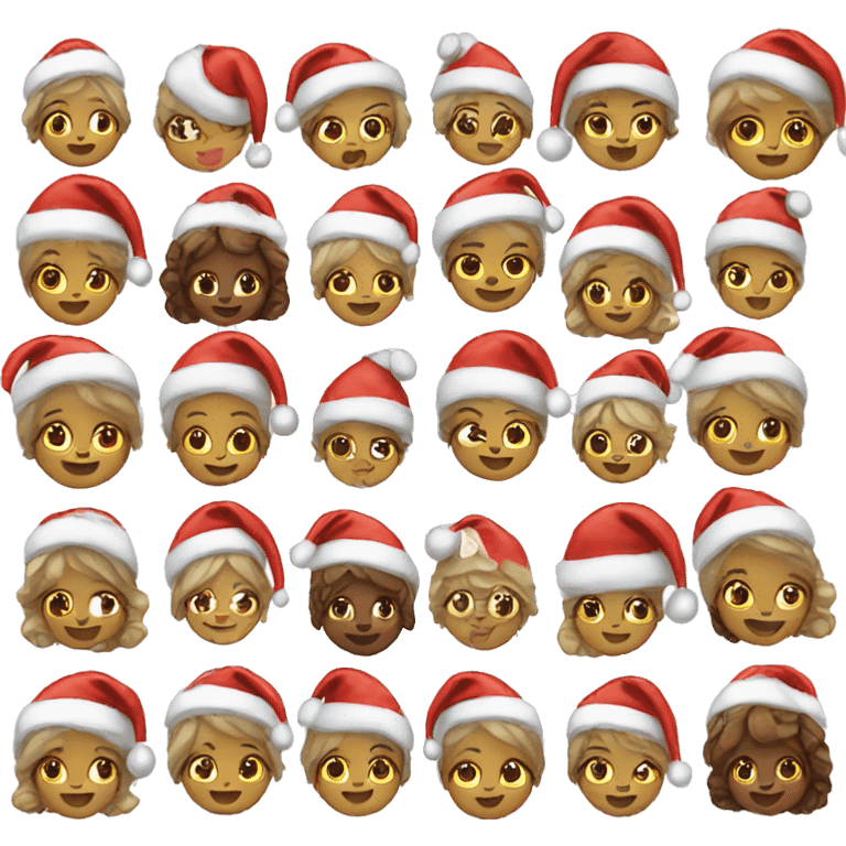 cute christmas how emoji