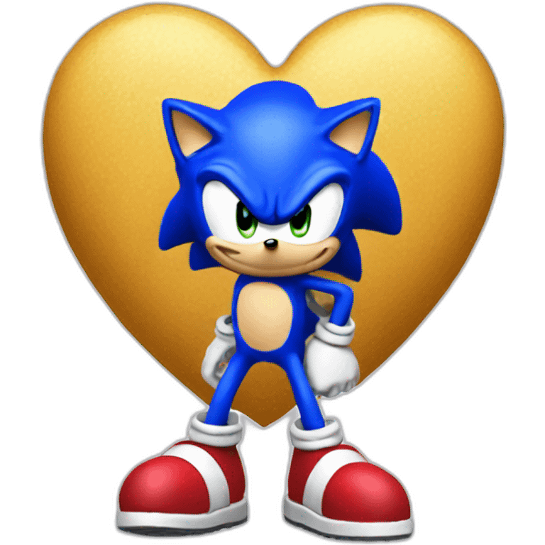 sonic in love  emoji