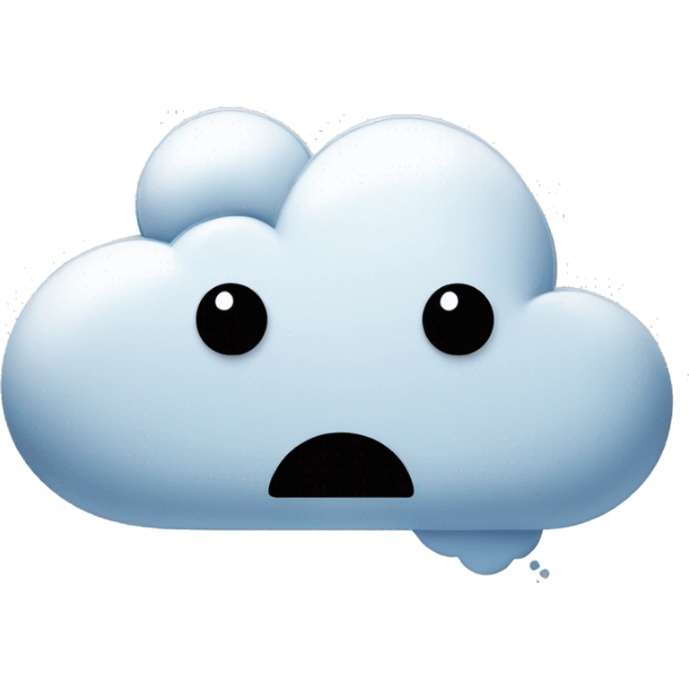 sad speech bubble in form of a cloud emoji