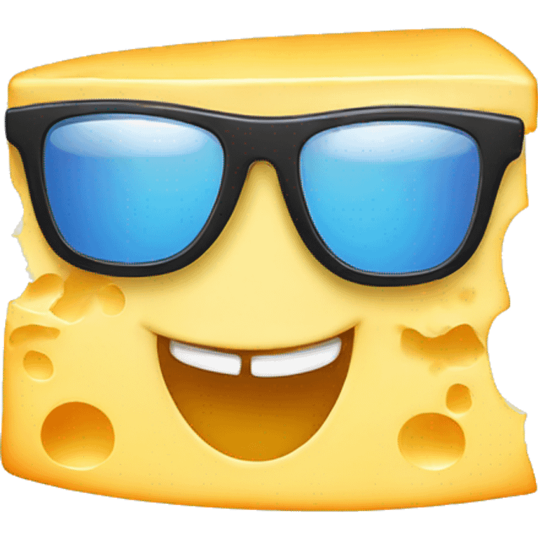 cheese wearing sunglasses  emoji