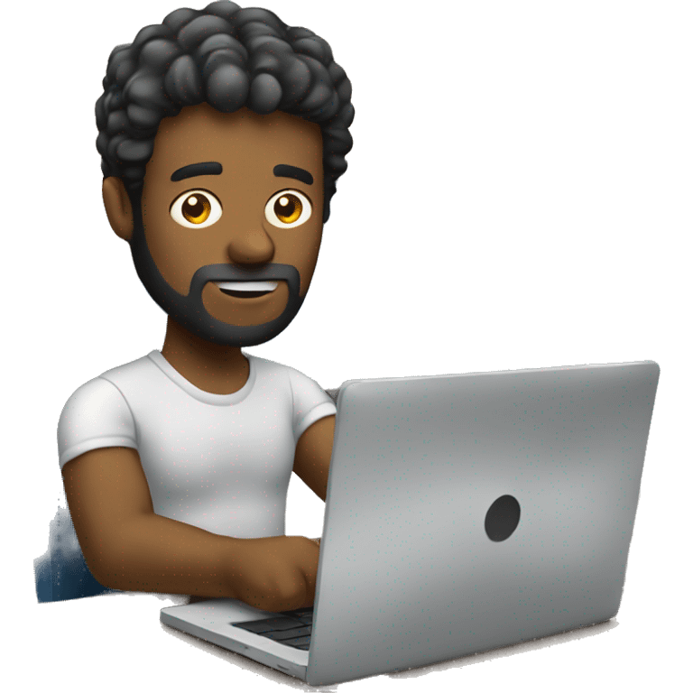 Graphic Designer man with laptop emoji