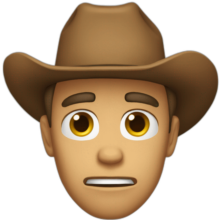 pleading face cowboy emoji